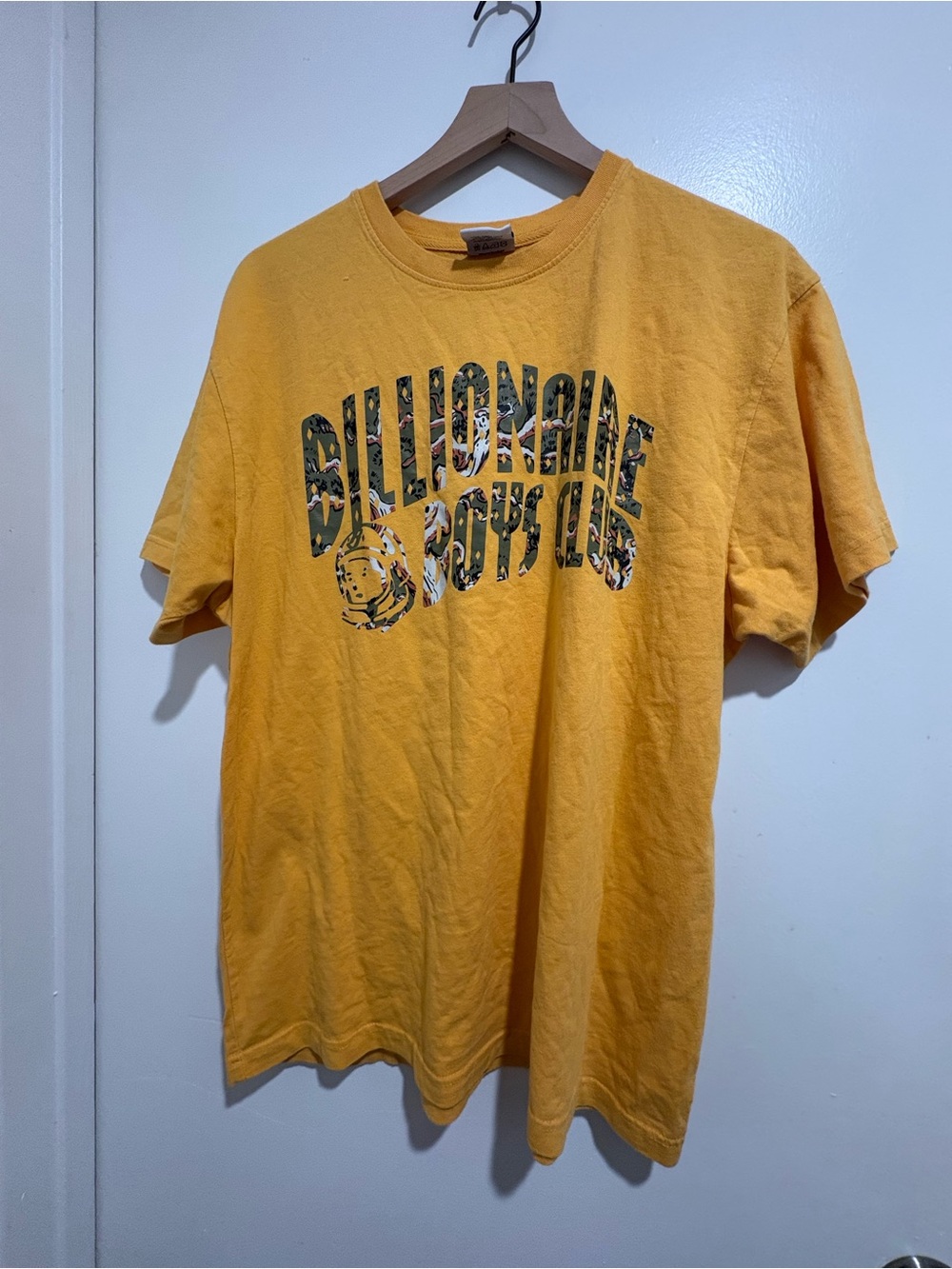 Billionaire Boys Club Yellow Logo Graphic Short Sleeve Tee